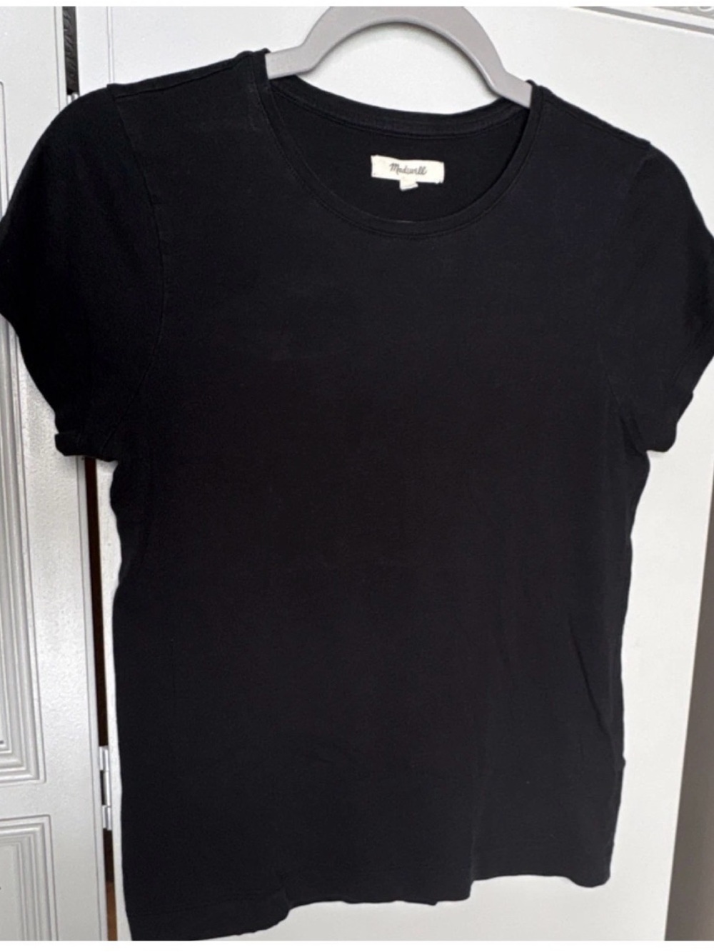 Madewell Black Short-Sleeve Crewneck Tee